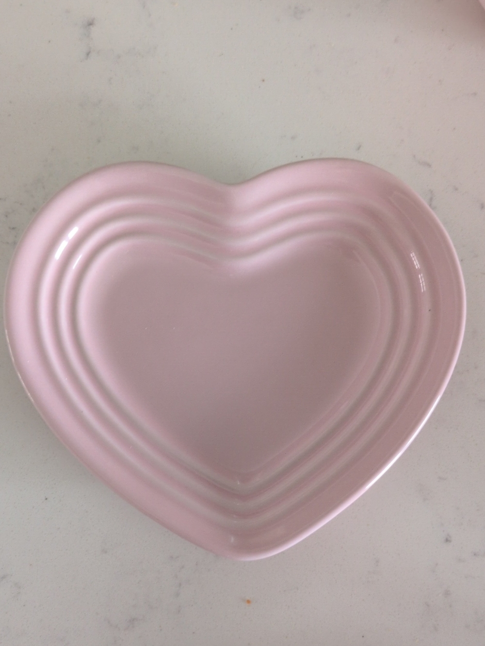 Le Creuset Pink Heart-Shaped Ceramic  Dish
